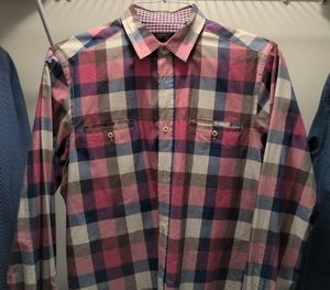 BEN SHERMAN Multicolor Checkered Men's Shirt